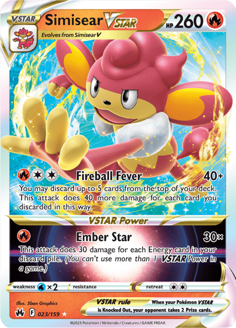 ポケモンカードゲーム FA/SIMISEAR VSTAR PSA 10 #214 Pokémon TCG Simisear VSTAR 023/159 - Ultra Rare - Crown Zenith NM