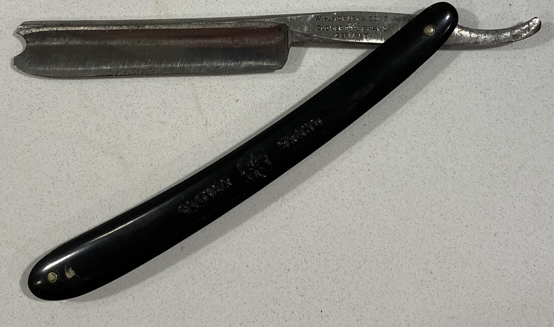 Vintage W.H. Morley & Sons Clover Brand Straight Razor Made in Germany ...