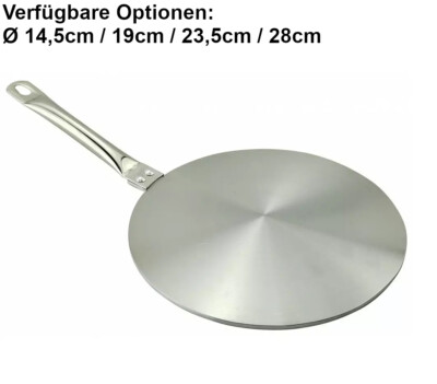 NEU! Universal-Adapterplatte für Induktionskochfelder Größen Ø14,5-28cm Kinghoff