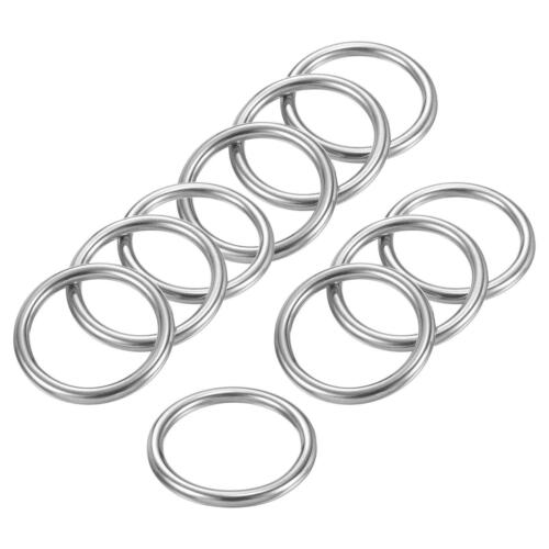 35mmx45mm Dia Metal O Ring Stainless Steel Seamless Welded O-Ring for DIY 10pcs - Picture 1 of 5