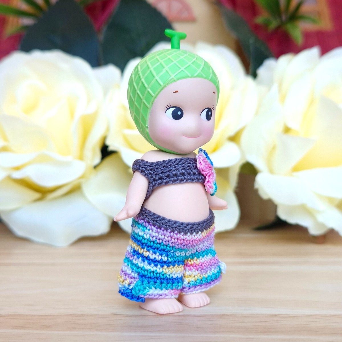 Authentic] 🍈 Melon Sonny Angel Fruit Series ✨ Handmade Crochet