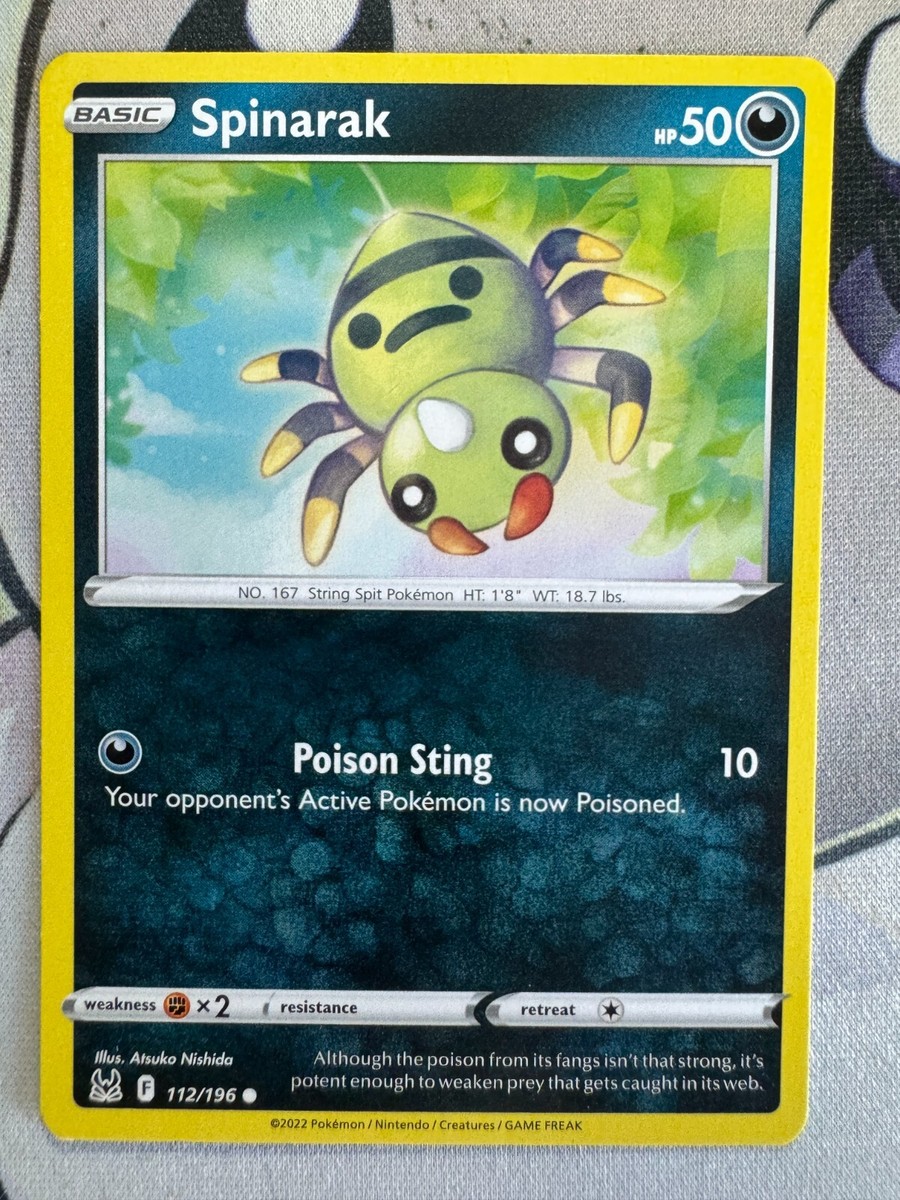 Spinarak Non Holo English Pokemon TCG BKZ156 | eBay
