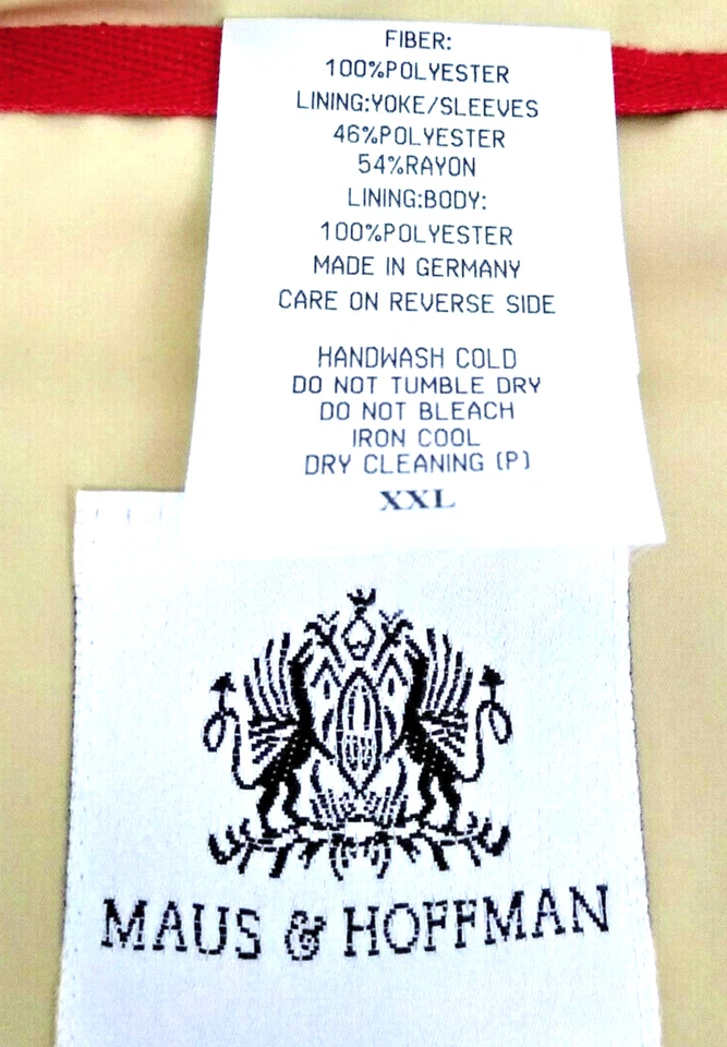 Maus & Hoffman Windbreaker Jacket 2XL XXL Beige - Image 2 of 4