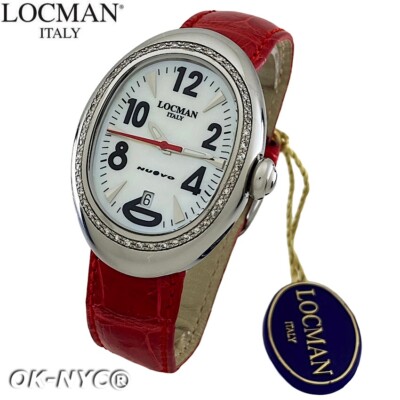 Ladies' LOCMAN Nuovo Diamond 0.5ct Quartz Mother-of-Pearl Watch REF 020, 33mm 