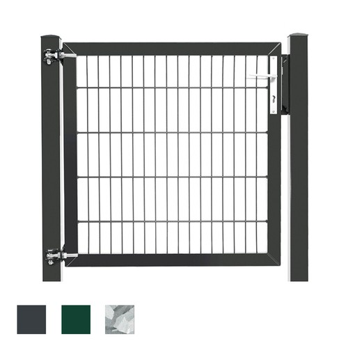 HORI Gartentor 1200x3000mm Anthrazit - Doppelstabmatten Tor Komplettset