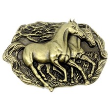 Horse Belt Buckle Western Cowboy Native American Motorcyclist HRS-13-G 
