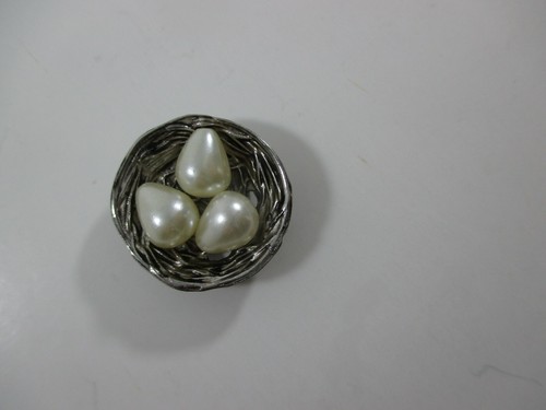 YTOP 3 egg triplet BIRD NEST CHARM mini figurine Especially for Mom triplet Ganz - Picture 4 of 6
