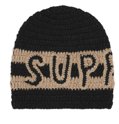 Supreme 25ss Crochet Beanie Black シュプリーム Supreme Crochet Logo Beanie - Black - FW25 | eBay