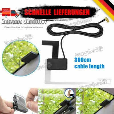 DAB+ Antenne Scheibenantenne mit Verstärker Antenne Auto KFZ SMB Klebeantenne