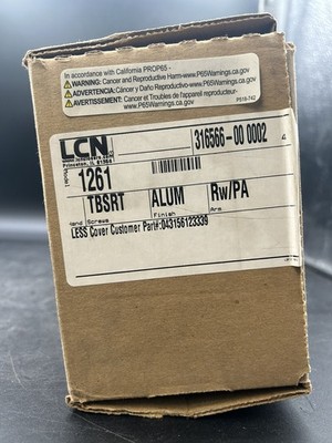 New LCN 1261 RW PA Door Closer TBSRT screw set Universal LH/RH