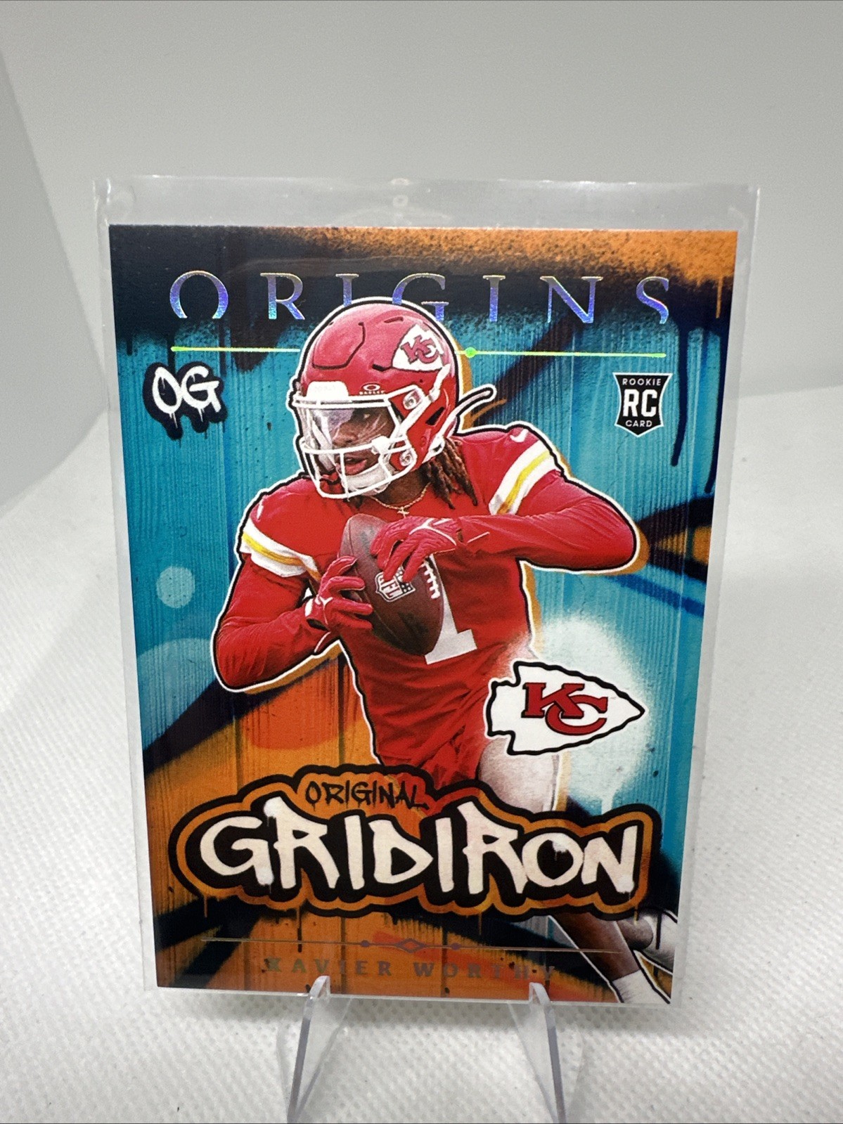 2024 Panini Origins Xavier Worthy RC Original Gridiron #17 Chiefs Rookie