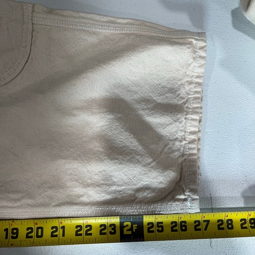 Pantalones rectos Meals Forager Chef calce suelto harina crema unisex talla S/M - Imagen 10 de 10