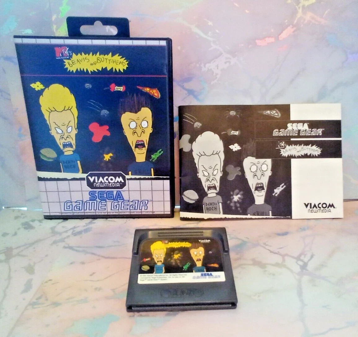 Sega Game Gear Beavis and Butt Head en caja nuevo estuche almeja