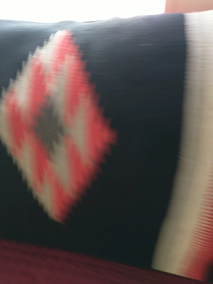 Alfombra Corredor Mexicana Colgante de Pared Envoltura Algodón Suroeste De Colección 60"X28" Leer Pp88 Foto 2 de 4