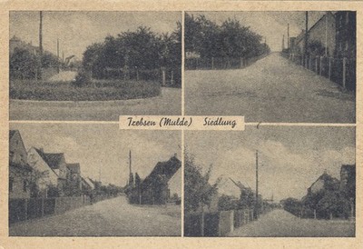VINTAGE POSTCARD - TREBSEN SIEDLUND - 4 PICTURES ON CARD - VERLOG ALBI RICHTER