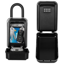 Key Lockbox for Outside,Spare Key Lock Box for Door Handle Waterproof 4 Digit Co