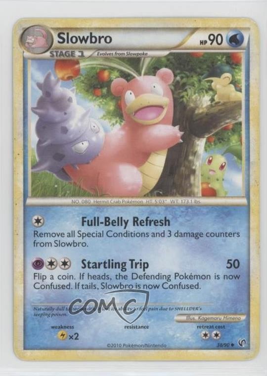 Slowbro Pokémon HeartGold & SoulSilver Undaunted #38 2010