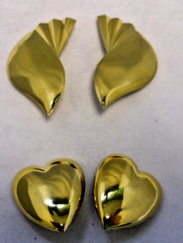 2 Paar Butler und Wilson Ohrclips - goldfarben