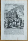Jesus Way to Jerusalem - Wierix Bible Large Copperplate - 1663