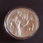 2 oz .999 Fine Silver Round Egyptian Anubis Pyramid Design Bullion 2022