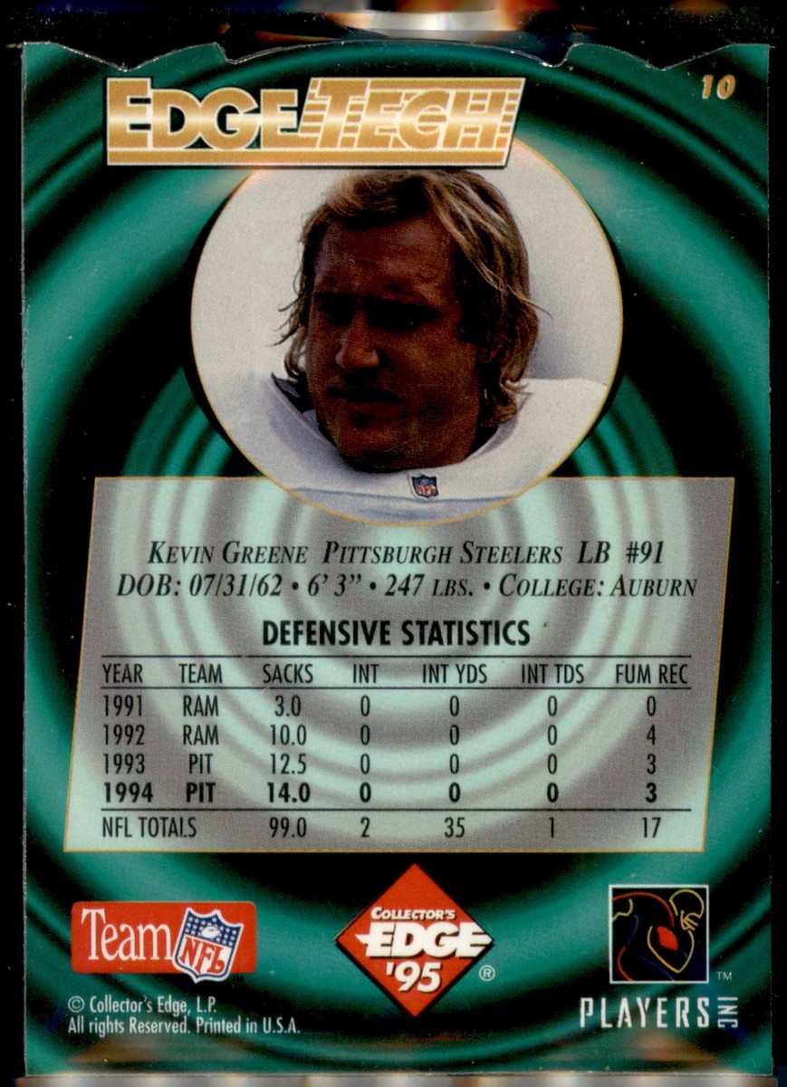 1995 Collector's Edge - Edgetech Kevin Greene #10 Quantum Motion