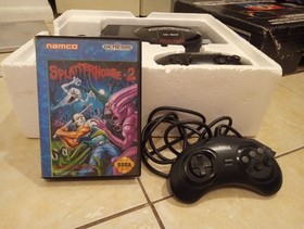 Sega Genesis Model 1 (1989). SPLATTERHOUSE 2, No Altered Beast,Xtra Controller.