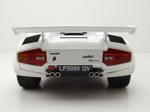 Lamborghini Countach LP 5000S QV 1985 blanco modelo coche escala 1:12 KK - Imagen 8 de 10