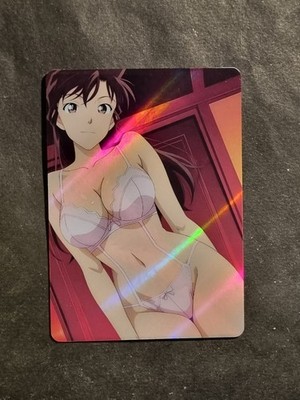 RAN MOURI - DETECTIVE CONAN - SEXY DESSOUS GIRL - WAIFU - HOLO CARD - NEAR MINT