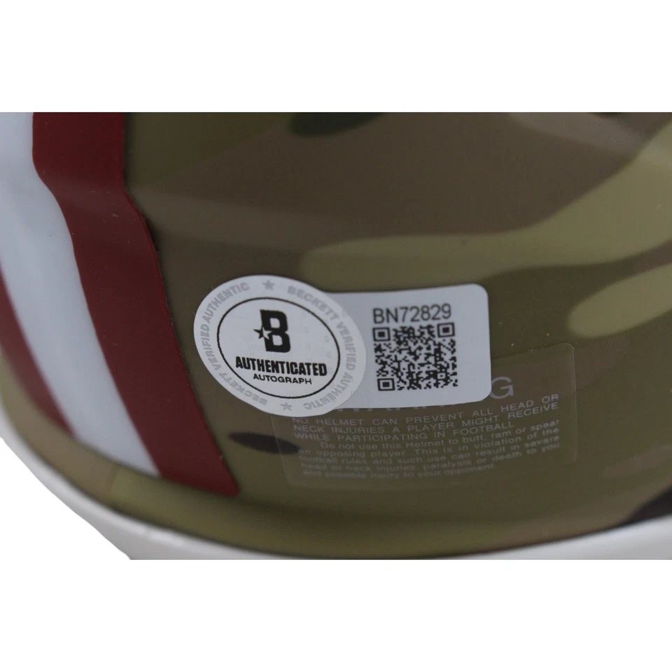 Minicasco Beckett Fred Warner autografiado/firmado de los 49ers de San Francisco W 49546 Foto 3 de 4