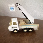 Tonka Bell System Bucket Utility Truck Diecast Toy Vehicle White Tan Black
