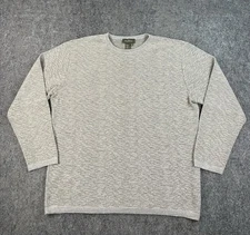 Ermenegildo Zegna Sweater Mens Large Gray Wool Blend Crewneck Italy Knit