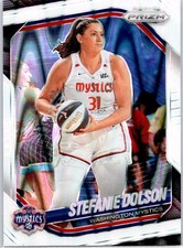 2025 Panini Prizm WNBA #112 Stefanie Dolson White Seismic Prizms