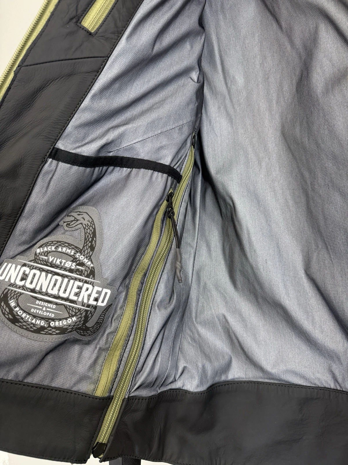 VIKTOS Actual WP Leather Jacket Men's Small Waterproof Tactical Carry Pockets - product detail image 7