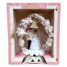 Vintage 50s Wilton Bride  Groom Wedding Cake Topper Decoration