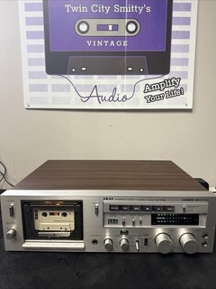 Vintage Akai GX F80 Cassette Deck Tape Player Stereo For Repair Or Parts
