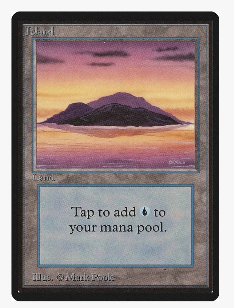 Mtg Island (A) - Beta Edition (LEB) (B)