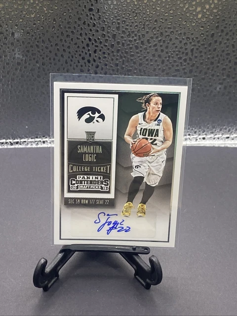 2015 Contenders Draft Samantha Logic Rookie College Ticket Auto Autograph