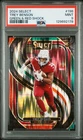 2024 Panini Select Football Green and Red Shock Trey Benson #198 PSA 9