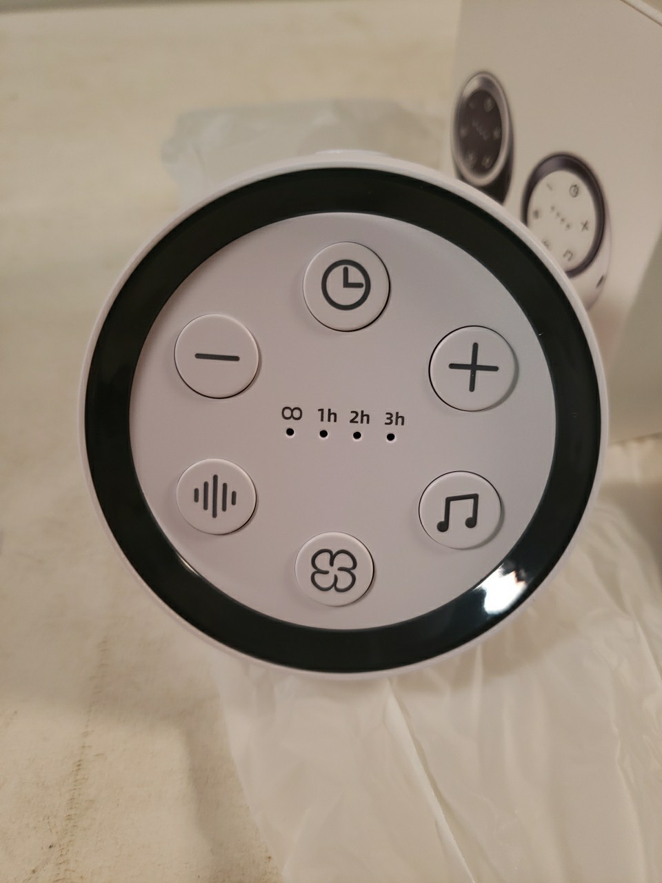 SoundMe White Noise Sleep Sound Machine With 36 Volume Levels, White SWN-OC2