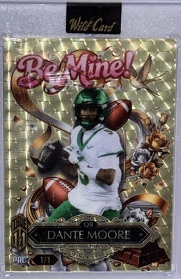 Dante Moore True 1/1 Gold Vinyl Case Hit Oregon Duck Rare  True One Of One
