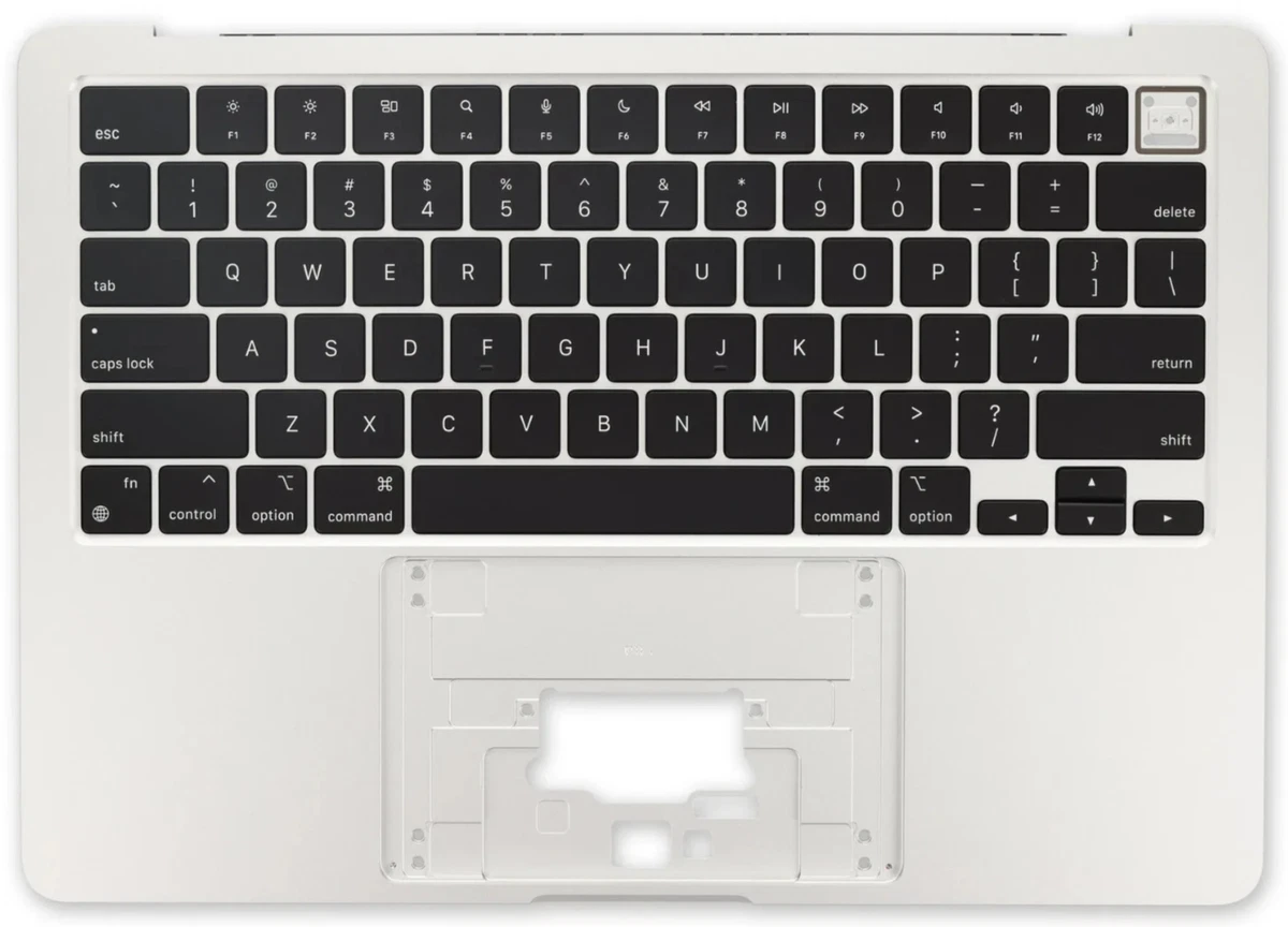 Genuine White MacBook 13 Top Case With Keyboard & Trackpad - US English Layout