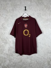 Vintage Arsenal 2005-06 Highbury Home Jersey Nike #11 Van Persie M/L