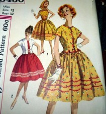 LOVELY VTG 1950s DRESS JACKET Sewing Pattern 12/32