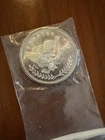 Vintage Silver Trade Unit 1 Troy Oz Fine Silver Round Eagle American Flag