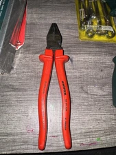 Knipex 9" Lineman's Combination Pliers Comfort Grips 0202225 Made W Germany Nos