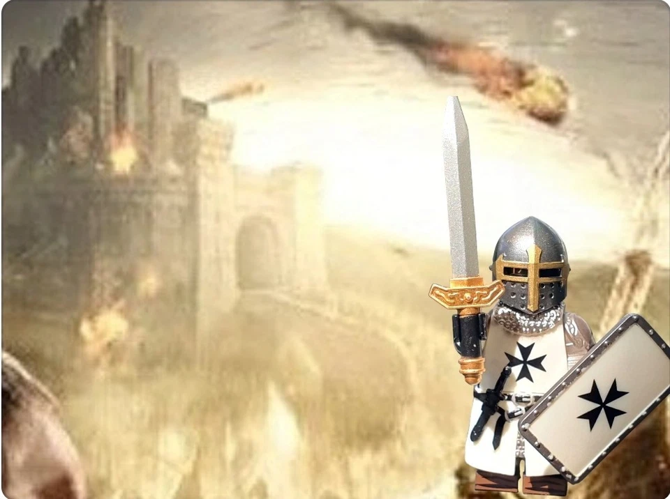 Excuisit Lego custom*  Minifigur -Kreuzritter | NEU