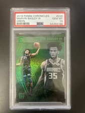 💯 PSA 10 Marvin Bagley 2018 Panini Chronicles #228 Green Parallel (RC) - POP 5