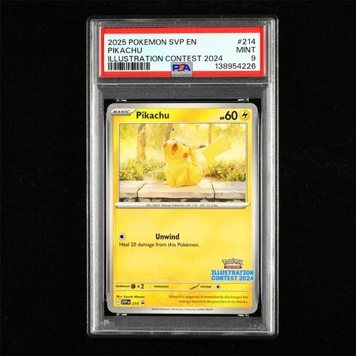 PSA 9 MINT 2025 Pokemon ENG Pikachu I SVP EN 214 Promo
