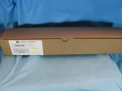 Genuine Konica Minolta TN221AY (A8K323A) Yellow Toner - NEW SEALED