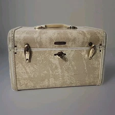 Samsonite Shwayder Bros Vintage Luggage Train Case With Mirror And Key